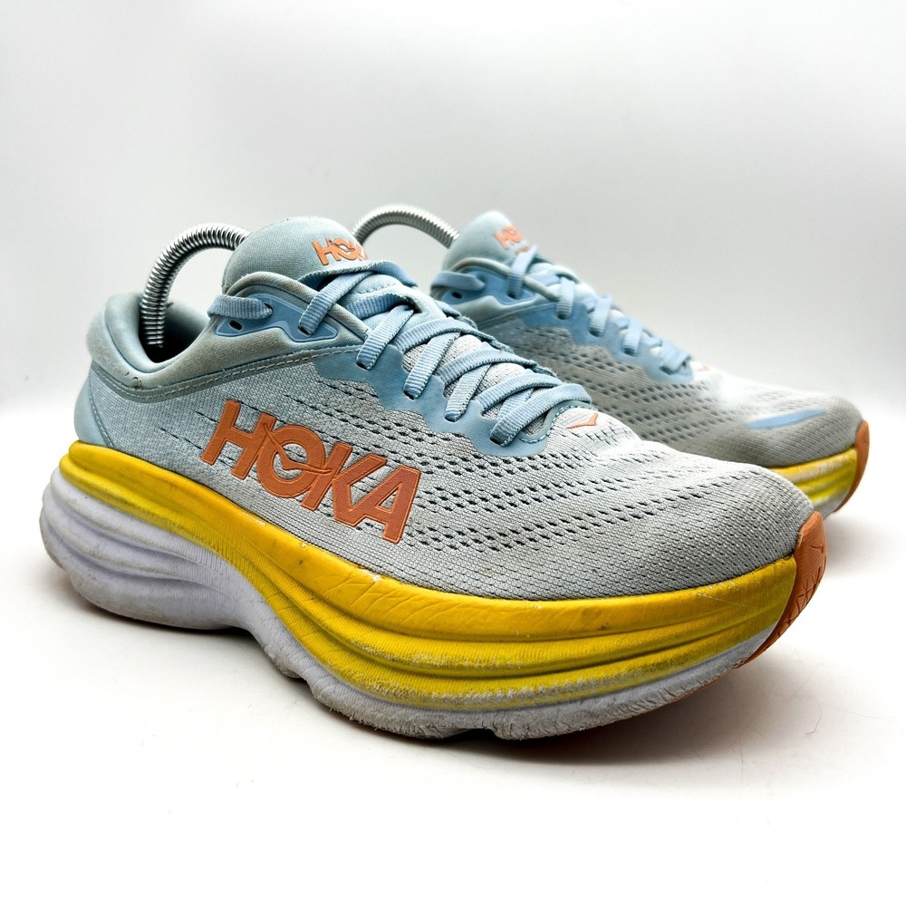 Hoka One One Bondi 8 Women's 8B 1127952 SSCA Teal Running Sneakers Shoes